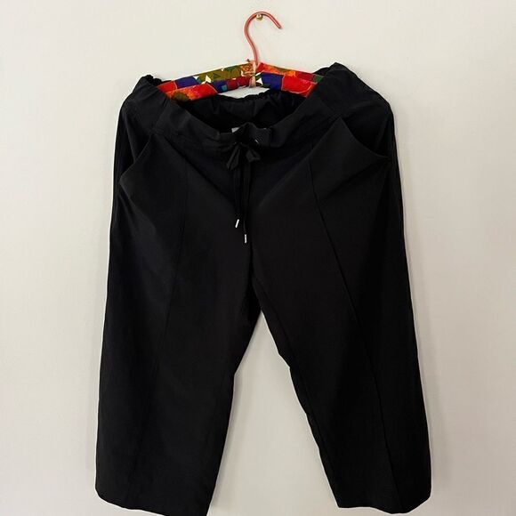 Athleta black cropped wide leg pants - Picture 2 of 5